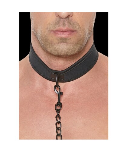 COLLAR OUCH PUPPY PLAY Collar e trela de neopreno para brincadeiras de submissão