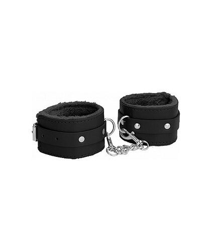 OUCH! Esposas de felpa ajustables para iniciarse en bondage BDSM