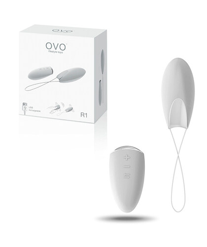 OVO R1 Huevo vibrador con mando, múltiples vibraciones, silencioso