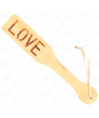 BAMBOO PADDLE WORD LOVE BDSM accessories to explore sensory pleasure and control