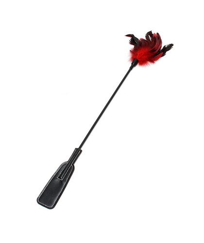 PALA Y PLUMAS 2 EN 1 Feather tickler paddle for teasing and playful spanks