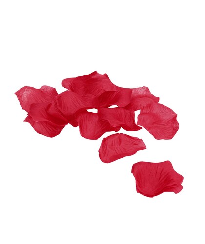 PÉTALES Pétales de rose rouge avec pochon en organza