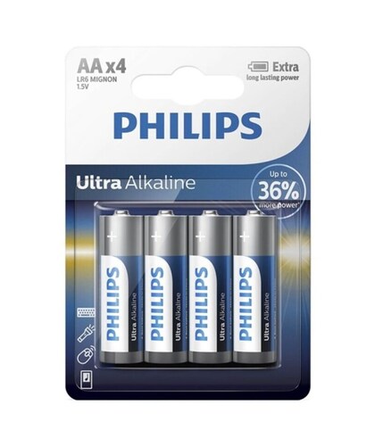 PHILIPS POWER Pile aa ultra alcaline philips: énergie fiable