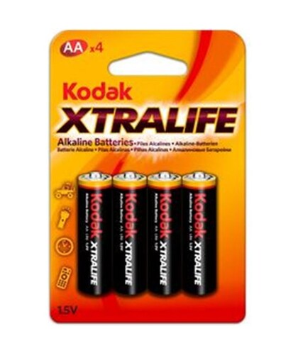 PILA ALCALINA X4 AA Pilhas alcalinas AA; desempenho ideal para dispositivos