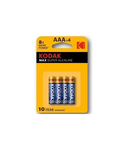 SÚPER MAX KODAK Piles alcalines aaa pour appareils électroniques