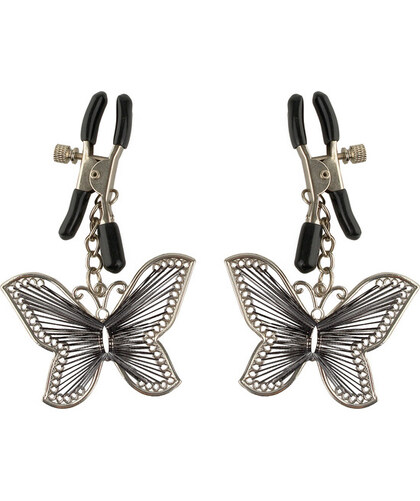 PINZAS DE PEZÓN MARIPOSA Adjustable Butterfly Nipple Clamps: Stylish Sensuality