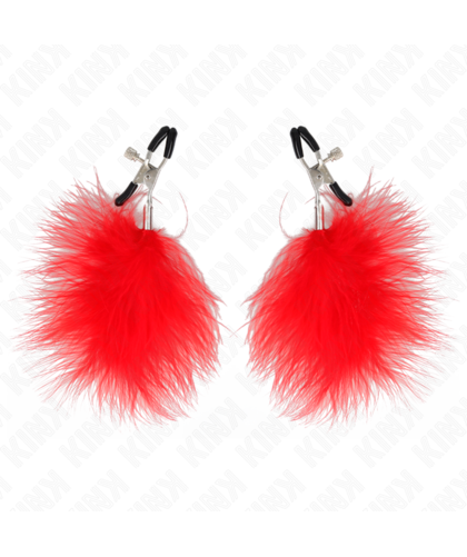 KINK FEATHER Pinças para mamilos KINK com penas estimulantes