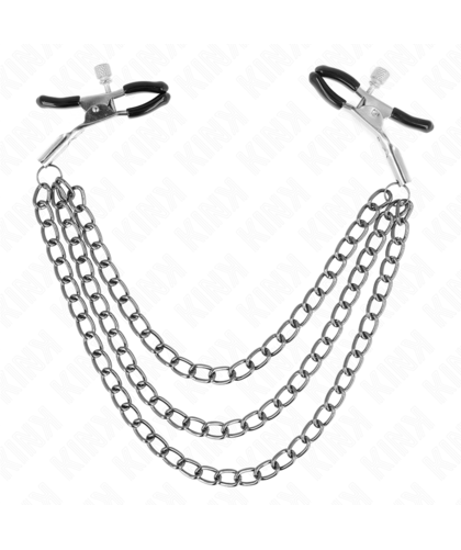 PINÇAS PARA MAMILOS COM TRÍPLICE Pinças BDSM para mamilos: sensualidade, segurança e estilo