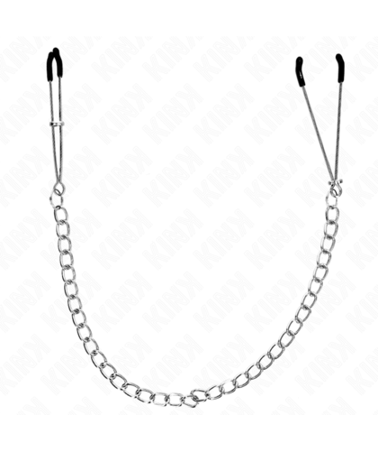 PINZAS PARA PEZONES FINA CON C Pinzette BDSM per stimolazione di capezzoli e clitoride