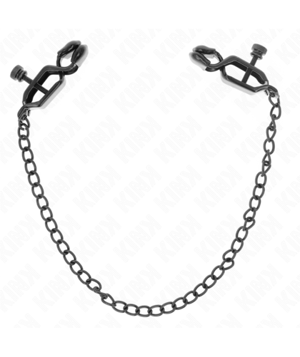 PINÇAS PARA MAMILOS PLANAS NEG Pinças KINK: Estimulação BDSM segura e elegante