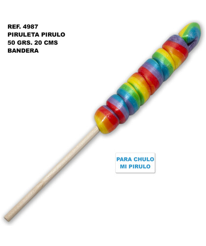 LOLLIPOP PRIDE Piruleta com a bandeira do orgulho em vários formatos