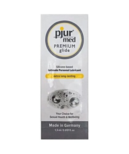 PJUR MED LUBRIFICANTE SILICONE 1 Lubrificante monodose a lunga durata e delicato per pelli sensibili