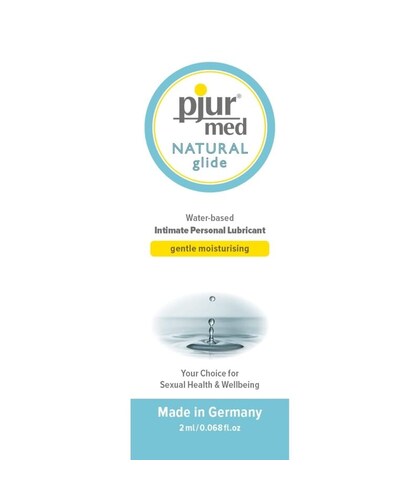 PJUR MED NATURAL LUBRICANTE BASE Lubrificante naturale per pelli secche e sensibili in monodose