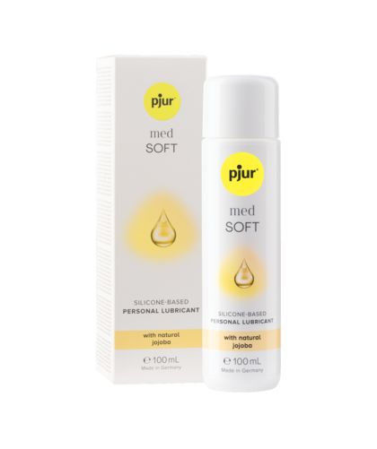 PJUR MED SOFT GLIDE Silicone Lubricant for Sensitive Skin with Jojoba, Silky Smooth