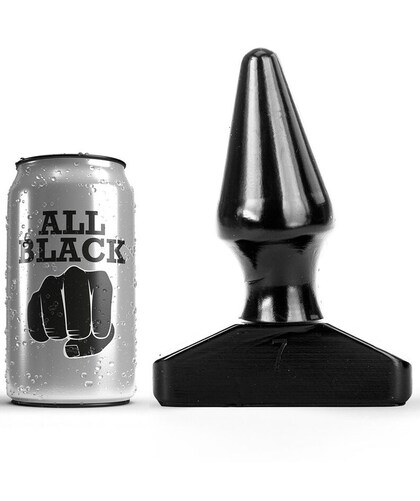 ALL BLACK CONE Buttplug conique noir pour un plaisir anal maximal.