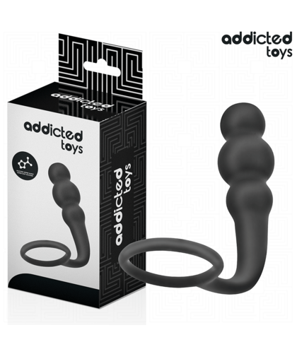 ANALEASE Discover the ultimate dual sensation with our anal plug featuring a ring for perfectly bal