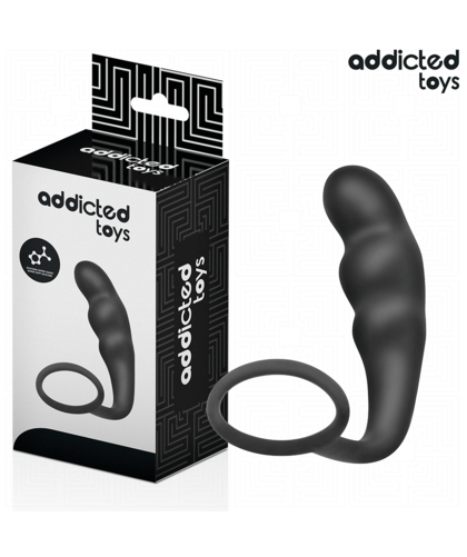 ANALEASE Plug anal com anel para prazer anal e testicular controlado