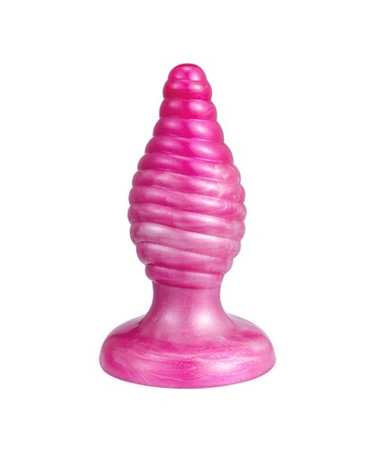 PLUG FANTASY CHERRY Plug anal Cherry Fantasy em silicone líquido termorreativo rosa 9.2 cm
