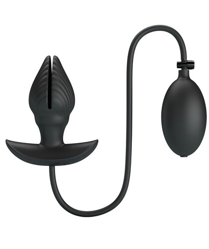INFLATE AND RECHARGE Plug anal insuflável com 10 funções de vibração