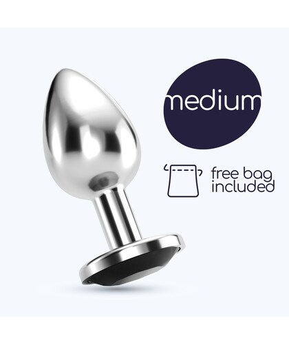 JOIA BIJOU MÉDIO Plug anal de metal, elegante y versátil, ideal para juegos