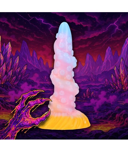 KRAKEN RAINBOW OUCH! Multicoloured silicone anal plug for new sensations