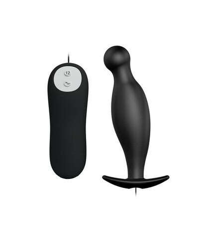 REDONDITO VIBRAÇÃO Plug anal vibratório ideal para principiantes, feito de silicone da mais alta qualidade