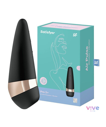 SATISFYER PRO 3 Sugador com vibração, à prova de água, elegante e recarregável