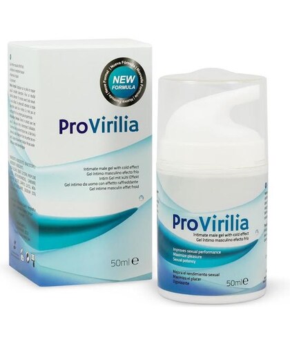 PROVIRILIA Gel íntimo masculino con efecto frío que mejora el placer