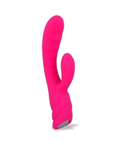 Pure vibrador rabbit Vibrador dual, función de calor, impermeable, recargable y silencioso
