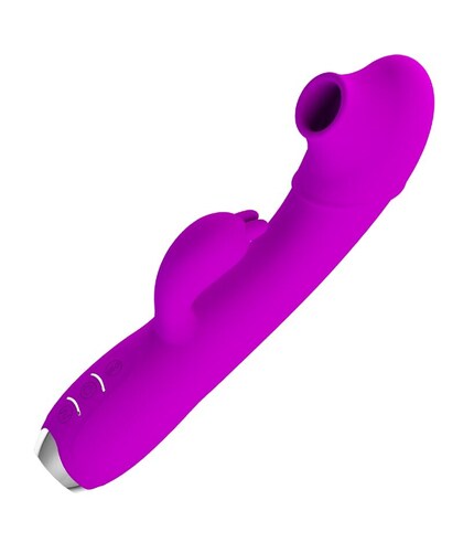 REGINA VIBRADOR-SUCCIONADOR RE Vibratore in silicone con diverse funzionalità e aspirazione