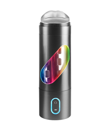 ROTO BATOR BLACK Masturbador con forma de boca con vibración y movimiento