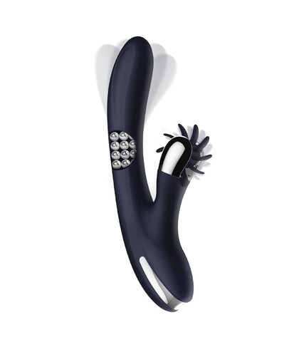 ROYALSPACE Vibrador triple motor, 7 funciones, silicona, resistente al agua