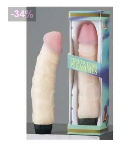 VIBRO PLEASURE Vibromasseur en gel au toucher ultra réaliste