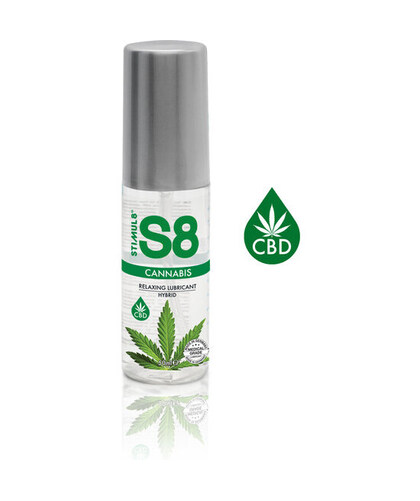 S8 CANNABIS Silky CBD Hybrid Lubricant, easy-clean, safe