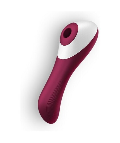 SATISFYER DUAL CRUSH Vibrador duplo com sucção e vibração; estimulação do ponto G