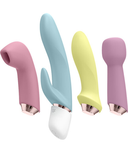SATISFYER FABULOUS FOUR Kit 4-in-1 con teste intercambiabili