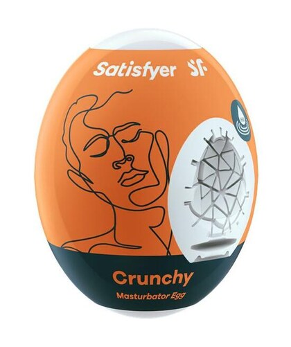 SATISFYER EGG SINGLE FIERCE Silicone Stroker with Ridges, Designed for Ultimate Pleasure