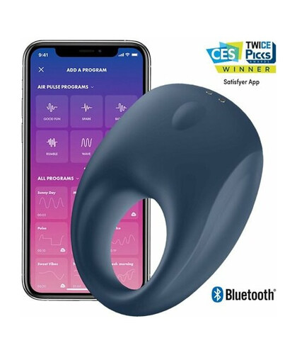 SATISFYER STRONG ONE Anillo vibrador para el pene con aplicación móvil