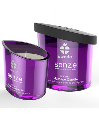 SENZE ECSTATIC VELA MASAJE Vela masaje afrodisíaca: cera natural, aceites, jazmín