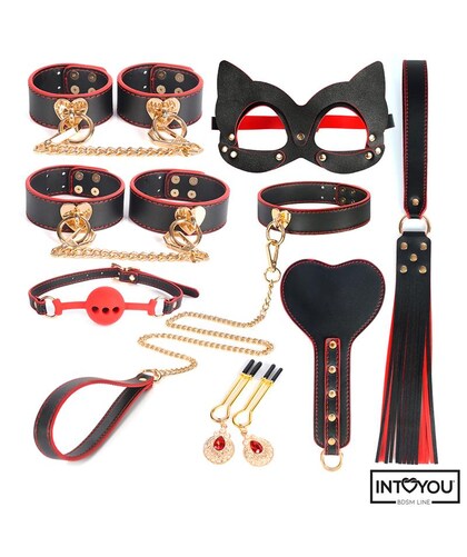 SET DE BONDAGE Set de bdsm de 8 piezas: elegancia, control y misterio