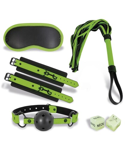 SHINING LINE Set de bondage de 5 piezas que brillan en la oscuridad