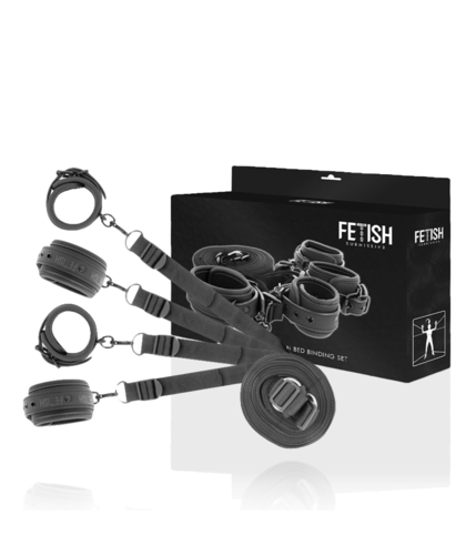 CONJUNTO DE ALGEMAS E AMARRAS COM Algemas e correias ajustáveis para jogos BDSM