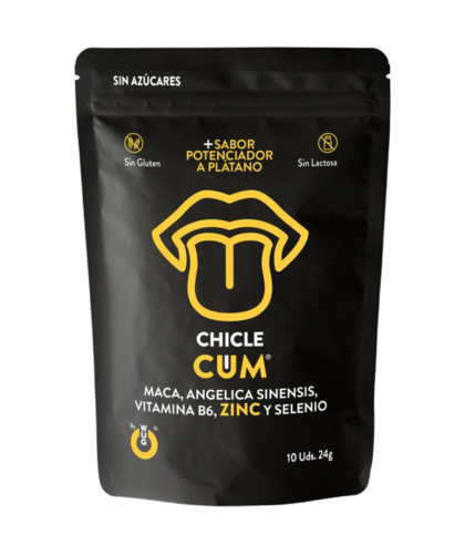 CUM CHICLE Chiclete que altera o sabor do sêmen para banana