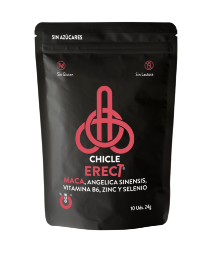 ERECT CHICLE Gomma da masticare con maca e zinco per migliorare l'erezione