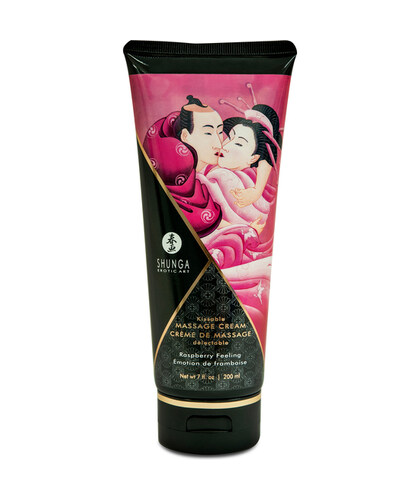 SHUNGA CREME DE MASSAGEM Creme de massagem comestível, aroma a framboesa, sensual