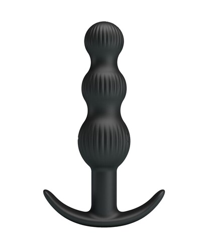 SIDNEY Plug anal con vibración, diseño flexible y recargable
