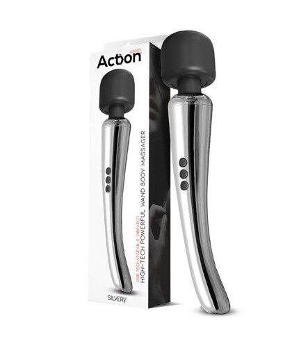 SILVERY WAND Potente Massaggiatore Wand Senza Fili, 20 Modalità, 8 Velocità