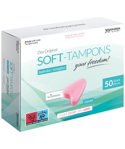 SOFT-TAMPONS Unleash your inner goddess with our string-free tampons designed for the active woman on t