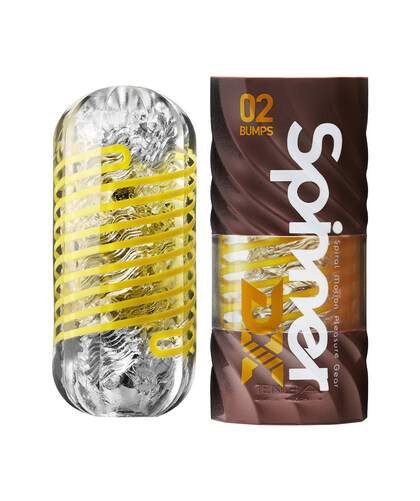 TENGA SPINNER DX 02 BUMPS Rotating masturbator with adaptable texture