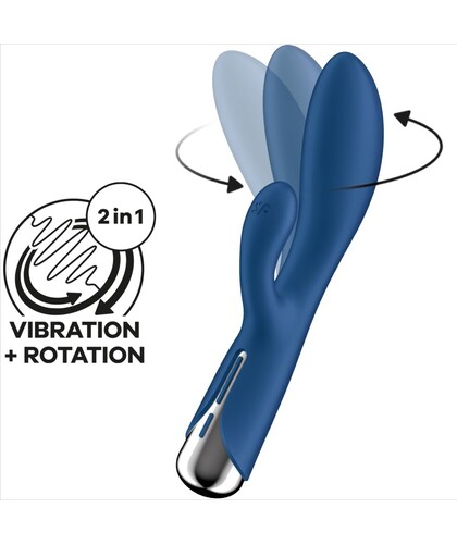 SATISFYER SPINNING RABBIT 1 Vibrador rabbit com rotação e vibração